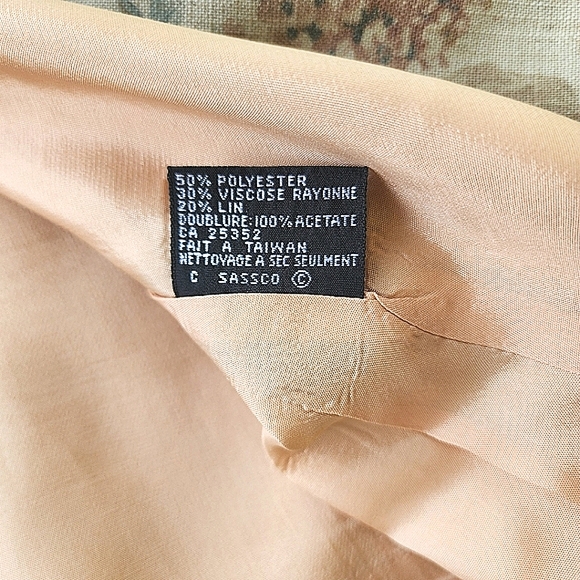 Womens 10P Vintage Kasper A.S.L. Modern Matriarch Floral Linen Skirt Suit Set - Picture 8 of 9